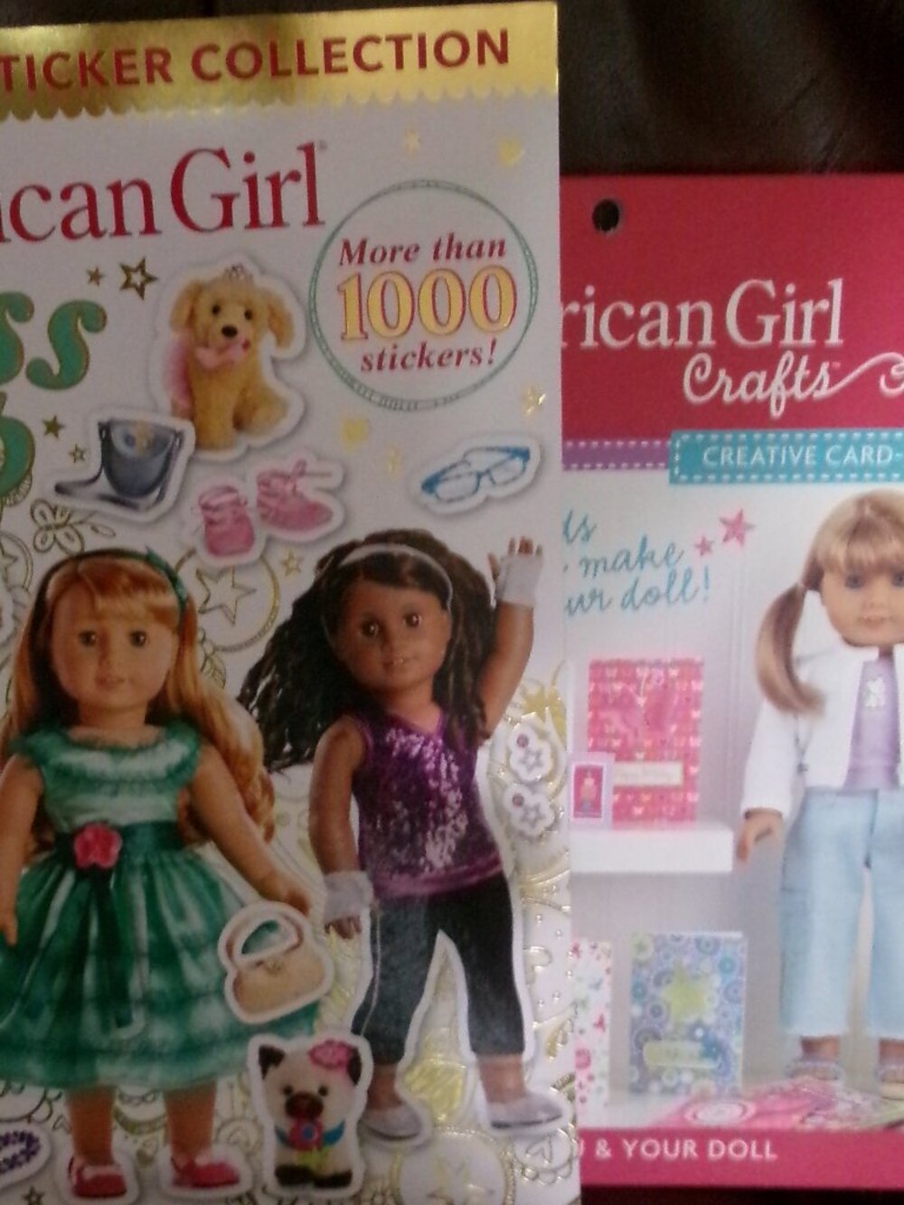 NWT American Girl Crafts Cards and American Girl Dress Up Stickers